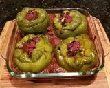 A picture of step 8 of Stuffed Bell Peppers w/ Sauce.
