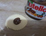 A picture of step 5 of Nutella filled fatayer.