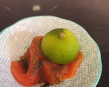 Foto del paso 1 de la receta: Dip de queso ricotta, salmón ahumado y pistachos, con alcaparras y eneldo