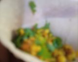 A picture of step 4 of Leftover moong ki daal ke samosey 😋.