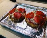 A picture of step 3 of Chicken and Waffles Personal Pizzas.