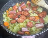Foto del paso 4 de la receta: Frijoles negros con chorizo y panceta