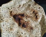 A picture of step 1 of Papad Chat.
