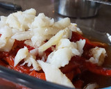Foto del paso 3 de la receta: Ensalada de pimientos asados con bacalao. Esgarraet