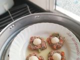 อาหารเด็ก หมูสับนึ่ง ufo (ลูกชิ้นปลา)