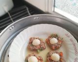 รูปขั้นตอนการทำที่ 4 ของ อาหารเด็ก หมูสับนึ่ง ufo (ลูกชิ้นปลา)
