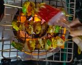 A picture of step 6 of Smoky Paneer tikka.