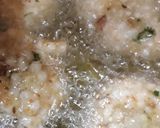 A picture of step 2 of Sabudana vada.