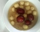 Hình bước làm 1 của món Yến chưng táo đỏ hạt sen