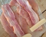 Sajttal baconnel töltött csirkemell 🧀 🥓 recept fázis 2 fotója