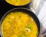 A picture of step 3 of Plantain flower horse gram soup.