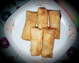 Foto langkah ke 8 dari resep 01. "Pisang coklat Mozarella😊.
