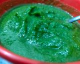A picture of step 4 of Green garlic coriander chutney.