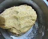 A picture of step 3 of Soya flour spicy puri.