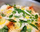A picture of step 9 of Mutton Biryani.