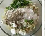 A picture of step 1 of Buckwheat Lauki Paneer Pancake.