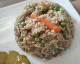 Zöldséges májas rizottó recept fázis 3 fotója