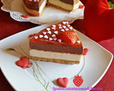 Foto del paso 6 de la receta: Tarta San Valentín: Queso, chocolate y fresas