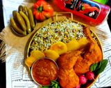 عکس مرحله 12 از دستور پلو لوبیا چشم بلبلی با مرغ solmaz