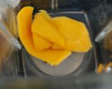 A picture of step 1 of My Mango and Orange lollies and iced Drink 😍.