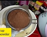 A picture of step 3 of Chocolate Tress leches Cake.