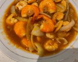 Foto langkah ke 4 dari resep Udang saos padang rumahan.