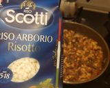 Foto del paso 9 de la receta: Risotto Funghi Porcini, vegetales y ave con toque de queso azul