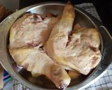 Foto langkah ke 9 dari resep Ayam Kurma Apel Oven dan Kentang Karamel.