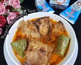 Foto langkah ke 4 dari resep Mangut Ikan Pari Asap.