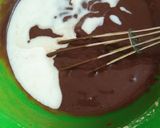 A picture of step 3 of Eggless brownie.