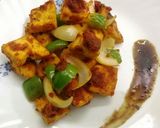 A picture of step 4 of Tofu Tikka masala.