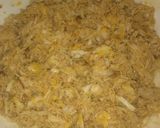 A picture of step 5 of Chicken filling for buns.