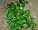 A picture of step 1 of Creamy pasta ceasor salad.