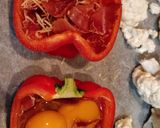 Foto del paso 2 de la receta Pimientos rellenos de jamón y huevo