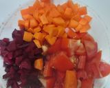 A picture of step 1 of Beetroot soup.