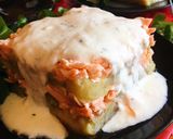 Foto del paso 4 de la receta Tartar de berenjena y salmón con salsa de yogur