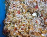 Foto del paso 4 de la receta: Tortilla de arroz con atún y vegetales