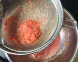 A picture of step 2 of Watermelon Lemonade Popsicles.