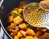 A picture of step 8 of Kumror chokka (Pumpkin & Poteto Sabji).