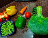 A picture of step 1 of Veggies upma.