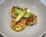 A picture of step 7 of Egg, mushroom & halloumi “breakfast muffins”.