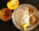 A picture of step 1 of Pumpkin buns.