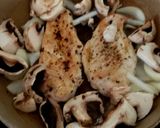 A picture of step 2 of All in One Pan Red Peppered Chicken, Mushrooms+ Onion😋.