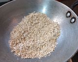 A picture of step 1 of Oats Methi Chilla.