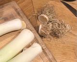 A picture of step 1 of Potato & Leek Soup.