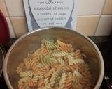 A picture of step 4 of Chicken & Tomato pasta in Mascarpone sauce.