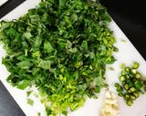 A picture of step 1 of Amaranth Leaves Stir Fry / Greens Stir Fry.