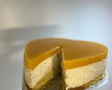 Barackos mousse torta kókuszos piskóta alapon recept fázis 6 fotója