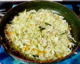 A picture of step 3 of Cabbage Poriyal.