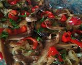 Foto del paso 6 de la receta Berenjena con seta de ostra al horno con Agua de MAR